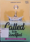 Called to be Sanctified