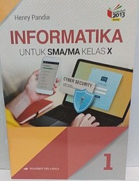 Image of Informatika Untuk SMA/MA Kelas X