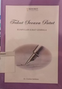 Image of Kumpulan Surat Gembala; Takut Secara Patut