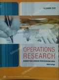 Operations Research; Konsep dan langkah penyelesaian soal