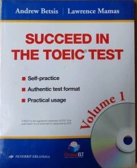 Image of Succeed In The Toeic Test, Volume 1