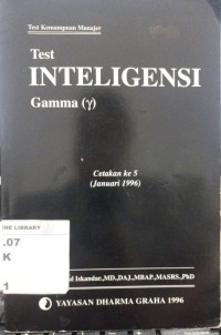 Image of Test Inteligensi; Gamma (y)