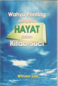 Image of Wahyu mengenal Hayat dalam Kitab Suci
